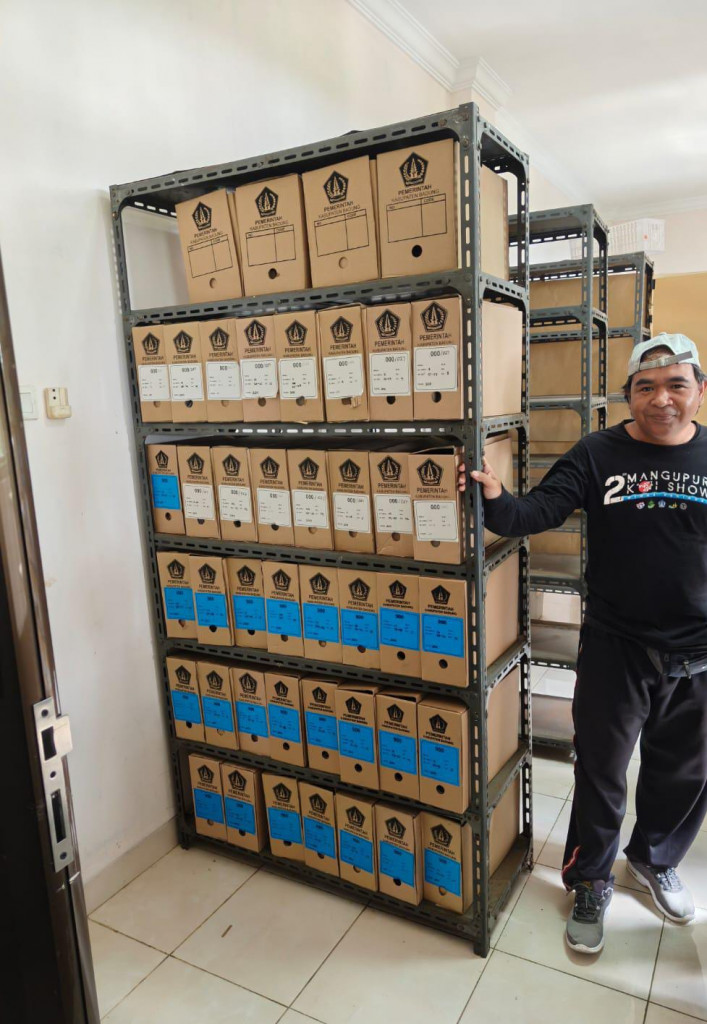 Pemindahan arsip in aktif Dinas Perikanan Kabupaten Badung ke Lembaga Kearsipan Daerah